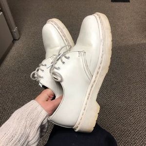 White doc marten